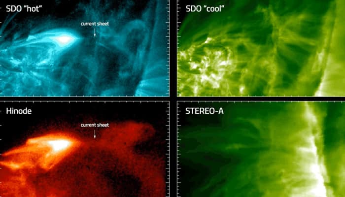NASA missions decode intense solar flares from 2 spots in space!