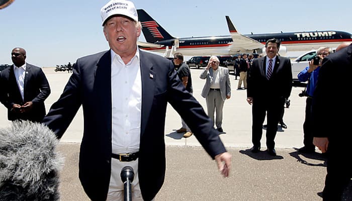 Donald Trump flying jet without valid registration