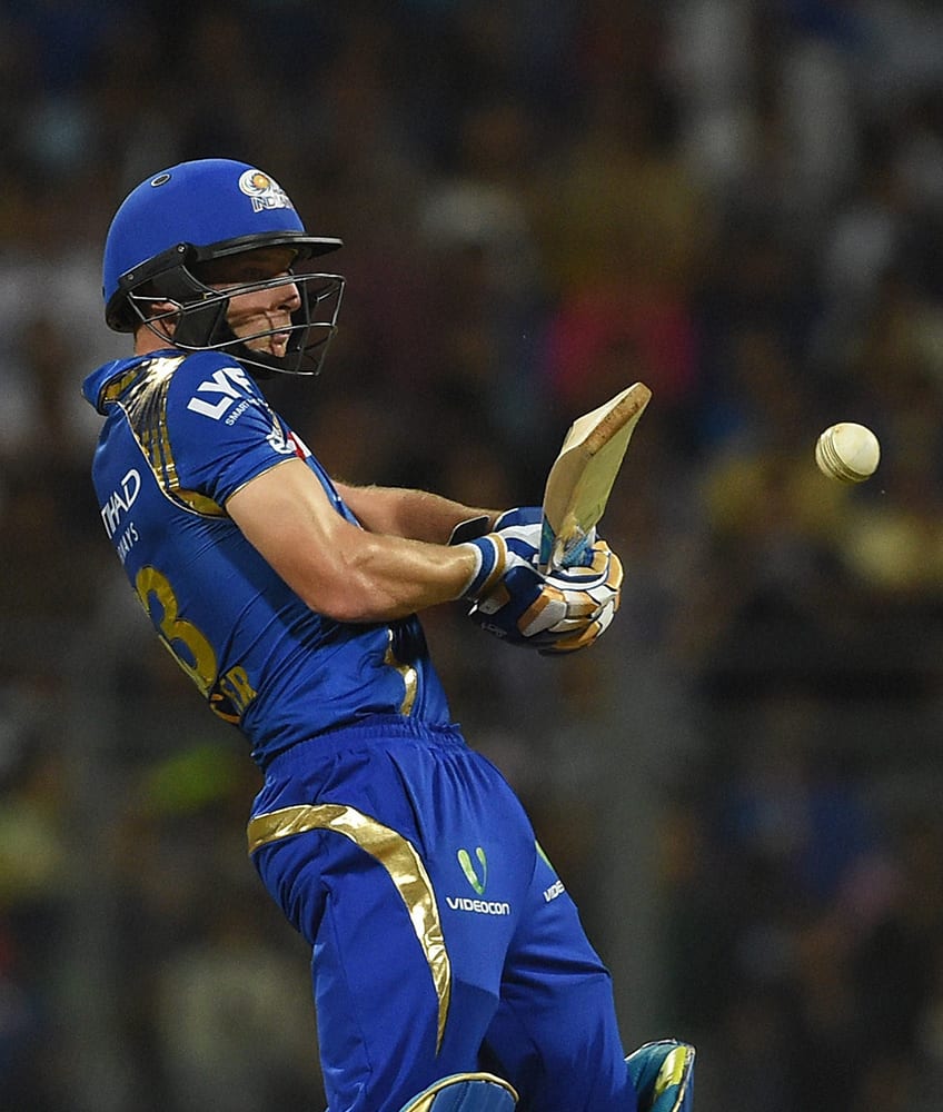 Mumbai Indians player Joe Buttler in action during the IPL match against Royal Challengers Bangalore in Mumbai.