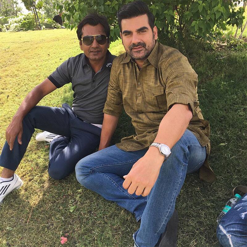 Shooting with the extremely talented actor Nawazuddin in Delhi for my younger brother Sohail's film. Instagram/arbaazkhanofficial