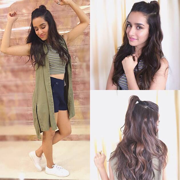 Radio trails! Styled by @tanya1ghavri Hair and make up @AmitThakur26 @shraddhastyles #BaaghiOn29thApril Twitter@ShraddhaKapoor