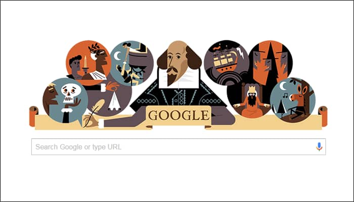 Google pays tribute to William Shakespeare on his 400th death anniversary with a beautiful doodle!