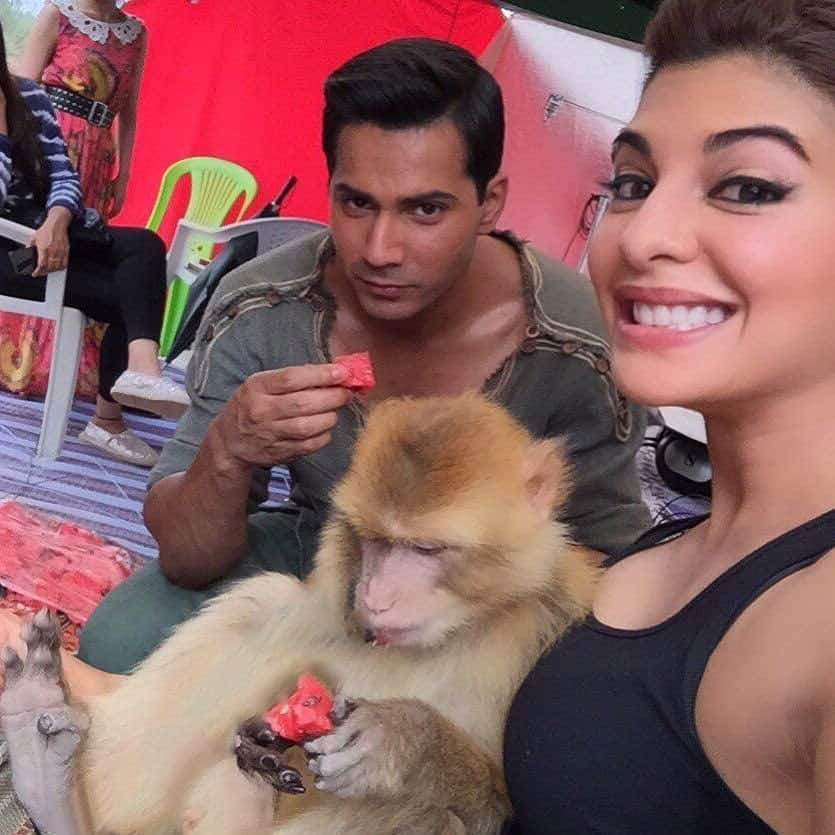 Jacqueline Fernandez :- Happy Birthday @Varun_dvn #coco sends his love!!! -twitter