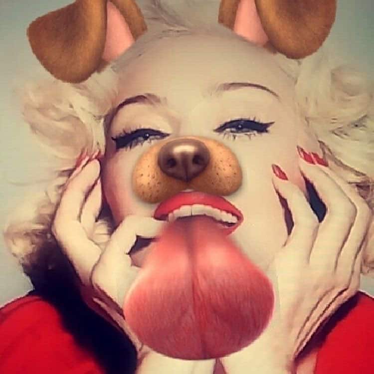 Madonna :- Give that Dog a Drink................WOOF‼ -twitter