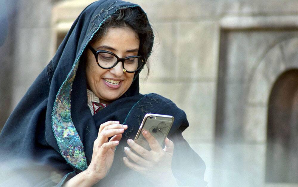 Bollywood Actress Manisha Koirala during the shoot of her upcoming Movie “ Dear Maya” in Shimla.