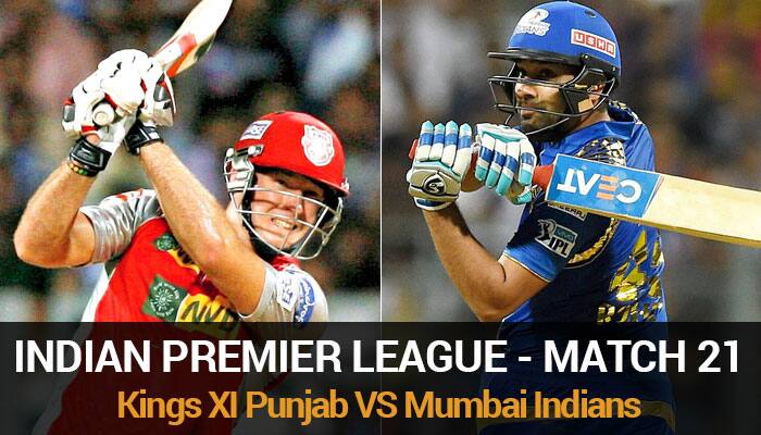 Indian Premier League 2016: Kings XI Punjab vs Mumbai Indians - As it happened...