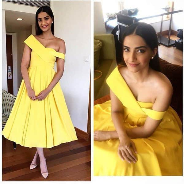 #SonamKapoor is bright as a summer day in @official_rutuneeva ☀( @artinayar) http://ift.tt/1O9LkoP - Twitter@ELLEINDIA