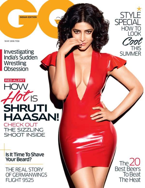 Our #May issue with the #sizzling @shrutihaasan hits stands May 4. #SaveTheDate #ShrutiHaasan - Twitter@gqindia