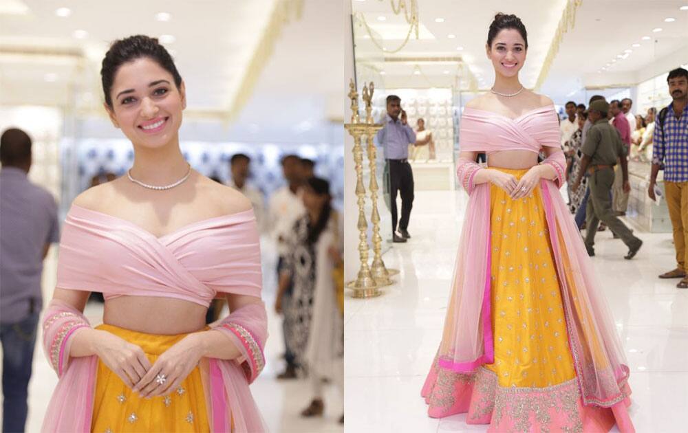 Gorgeous @Tamannaahspeaks at #TheLegend #NewSaravanaStores Inaugration- twitter