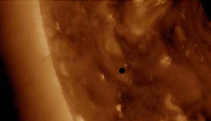 Mercury transit: NASA captures rare celestial event as planet crosses vast face of Sun – Watch!