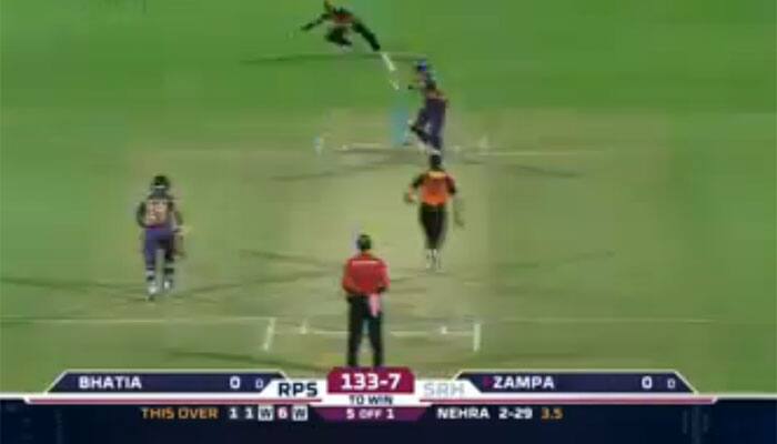 IPL 9: VIDEO - Outstanding match-winning catch by SunRisers Hyderabad&#039;s Naman Ojha against Pune