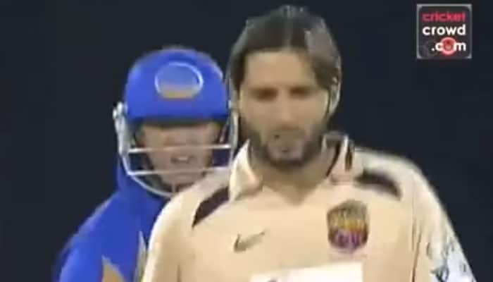 WATCH: IPL 2008 - When Shahid Afridi, Shane Warne got involved in heated exchange!