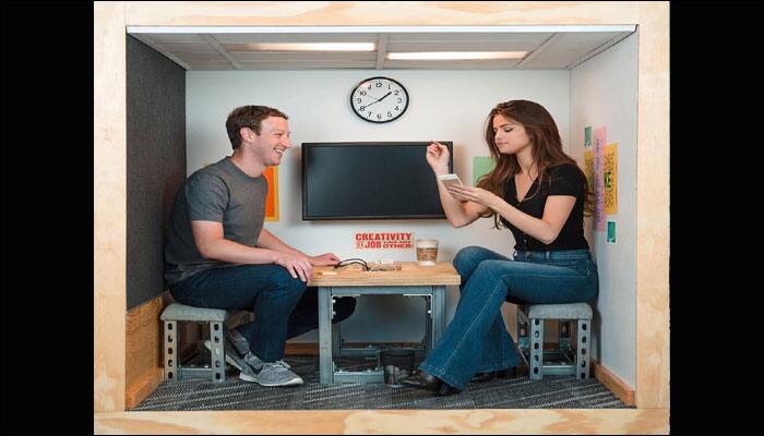 Look who’s visiting: Facebook CEO Mark Zuckerberg gets candid with Hollywood celeb Selena Gomez! – See pic