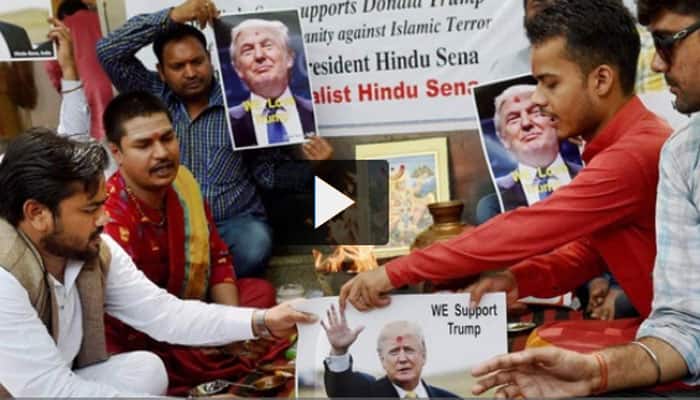 Hindu Sena lights ritual fire, chants mantras to help Trump win US election – Watch this unique video