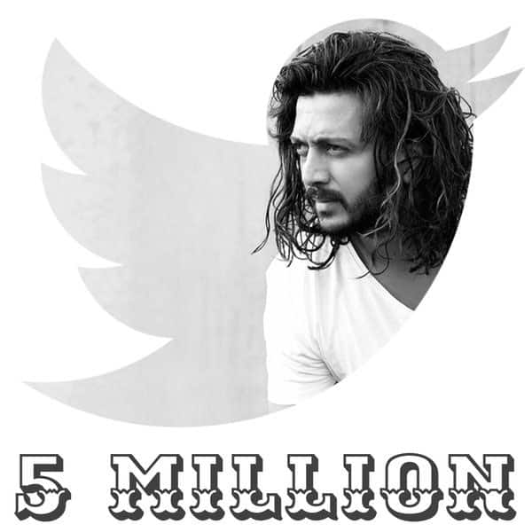 पूरे ५० लाख (गब्बर की आवाज़) thank you for all the love #5Million- twitter@Riteishd