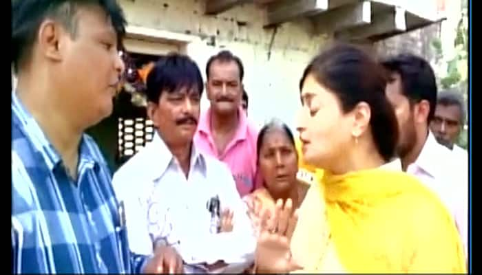 Caught on camera: Jamnagar BJP MP Poonamben Madam falls into 10-feet deep drain