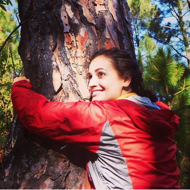 Dia Mirza ‏@deespeak  :- Happiness ❤ #TreeHugger #GTSOI #FallInLoveWithGanga #GangaTheSoulOfIndia -instagram
