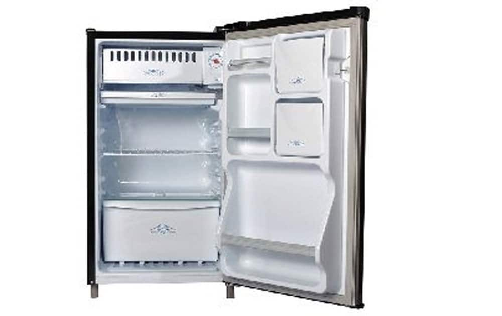 Kenstar NH090PSH FDA Single Door 80 Litres priced at Rs 6,990 (Amazon). It comes with 80 Litres Capacity and Direct cool technology.
