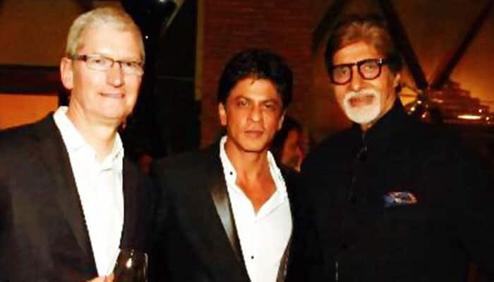 Shah Rukh Khan meets Apple CEO Tim Cook, throws lavish B-Town bash! See pics