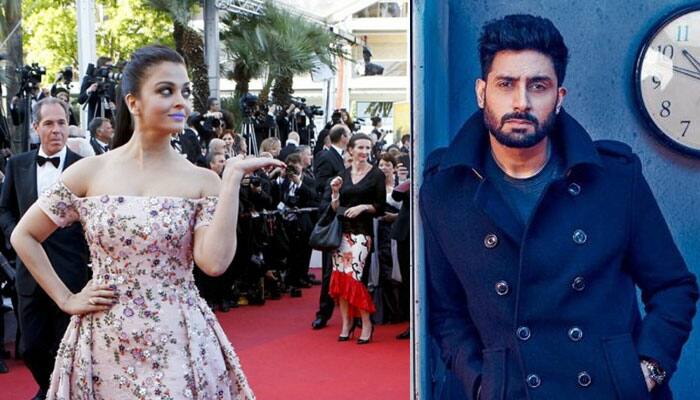 Purple or no purple on lips, Abhishek Bachchan still SMITTEN by wife Aishwarya Rai