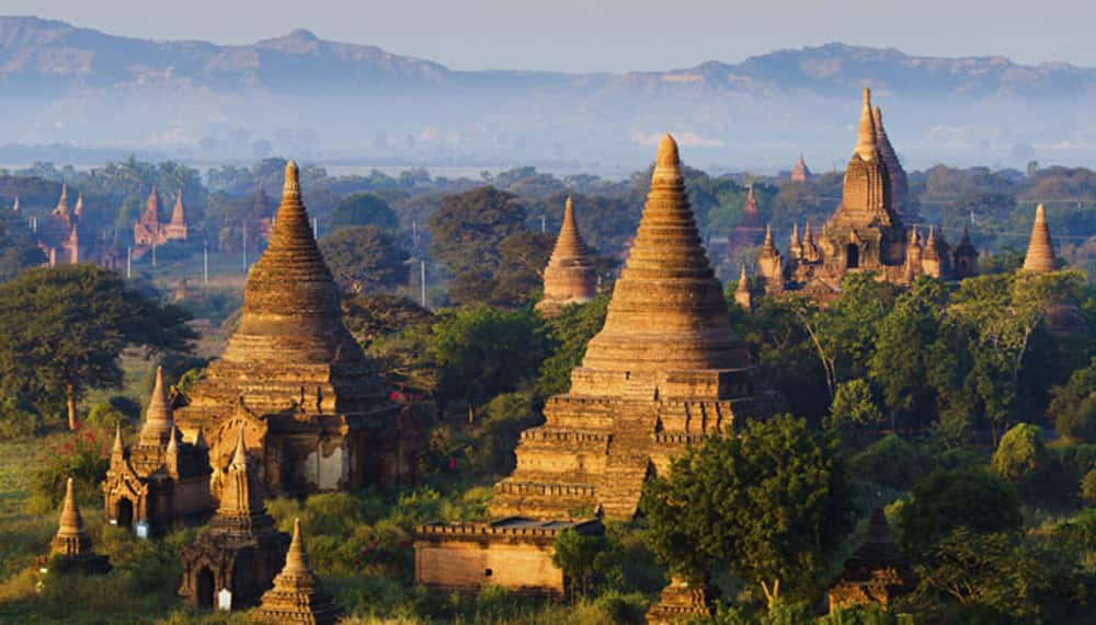 The Temples of  Bagan in Myanmar.