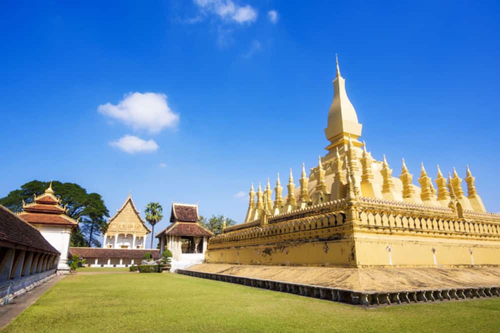  Wat Pha That Luang in Laos.