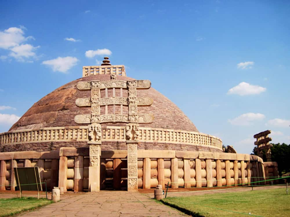 Sanchi Stupa in India.