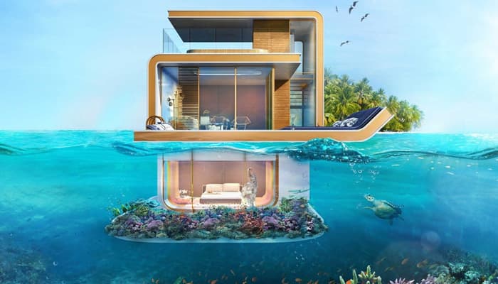 Dubai S Floating Seahorse Villa With Underwater Bedroom