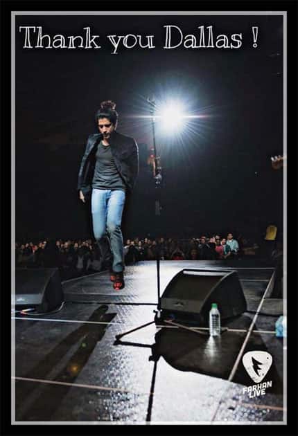 Time to go Dallas.. Thank you for being an awesome audience.. Until next time.. Shine On! @FarhanLiveBand- twitter@FarOutAkhtar