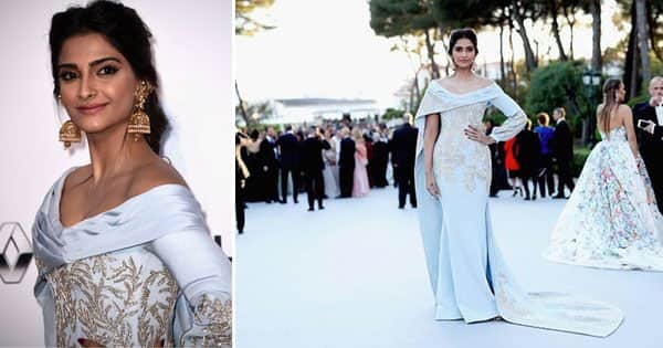 #SonamKapoor made her #amfAR debut wearing jhumkas. Check out the best red carpet looks! http://bit.ly/20dM1nA- twitter@ELLEINDIA