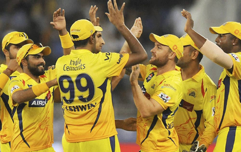 The Chennai Super Kings occupy the third spot with a total of 246 runs against the Rajasthan Royals at the M. A. Chidambaram Stadium in Chennai.