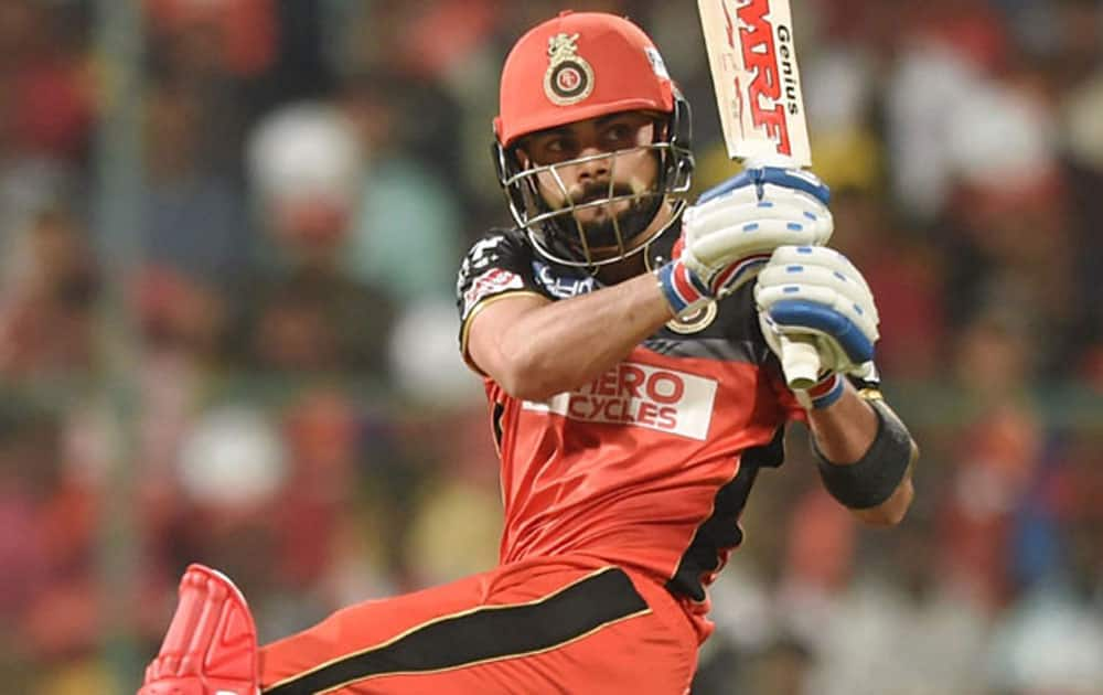 Royal Challengers Bangalore also hold the second position, they scored 248 runs against the Gujarat Lions also at the Chinnaswamy Stadium in Bengaluru.