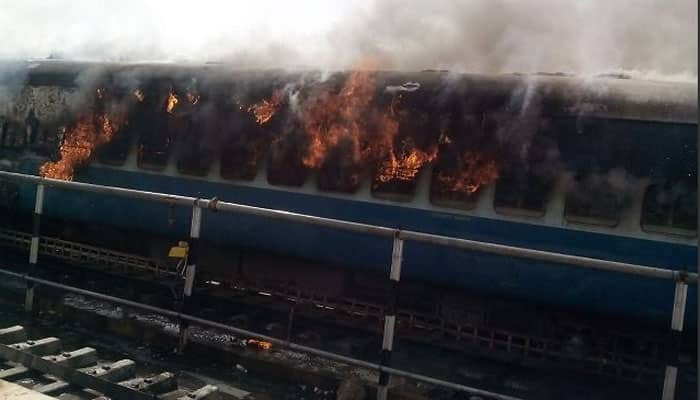 Shocking! Huge fire engulfs two coaches of Jaisalmer-Delhi Intercity Express