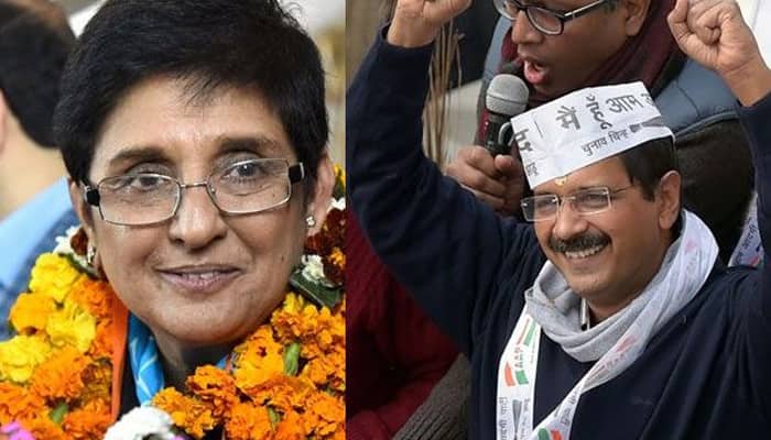 Arvind Kejriwal wishes his once arch political rival Kiran Bedi on her elevation as Puducherry Guv