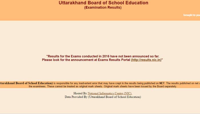 Uttarakhand Board Class 12th Examination Results 2016: (uaresults.nic.in) ​Uttarakhand Board (UK) Class 12th Results 2016, Uttarakhand Class 12 Results 2016 to be declared today