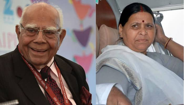 RJD nominates expelled BJP leader Ram Jethmalani, ex-Bihar CM Rabri Devi to Rajya Sabha