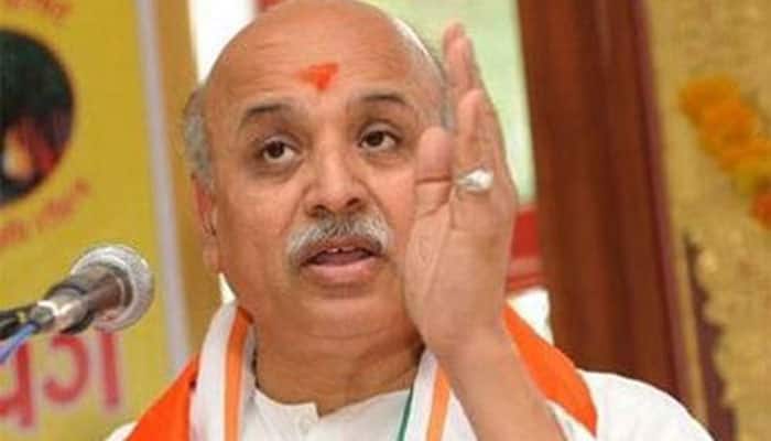 VHP president Praveen Togadia visits Bajrang Dal&#039;s &#039;self-defence&#039; camp in Noida, defends arms training of activists