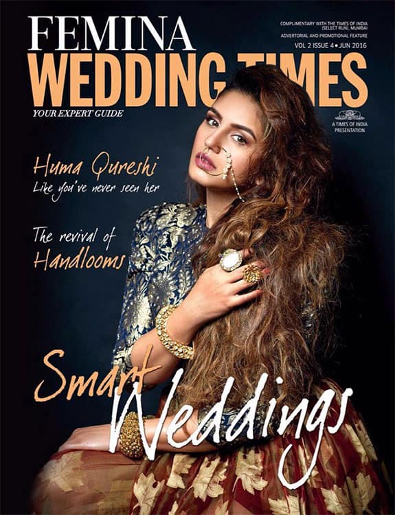 It's a good morning Thanksssss  #FeminaWeddingTimes @RohanShrestha for this cover #love What do you all think? Twitter@humasqureshi