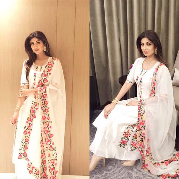 Feeling so comfi in this beautiful, light breezy creation by #abho . Love it #summery #indianwear #selfstyled- twitter@TheShilpaShetty