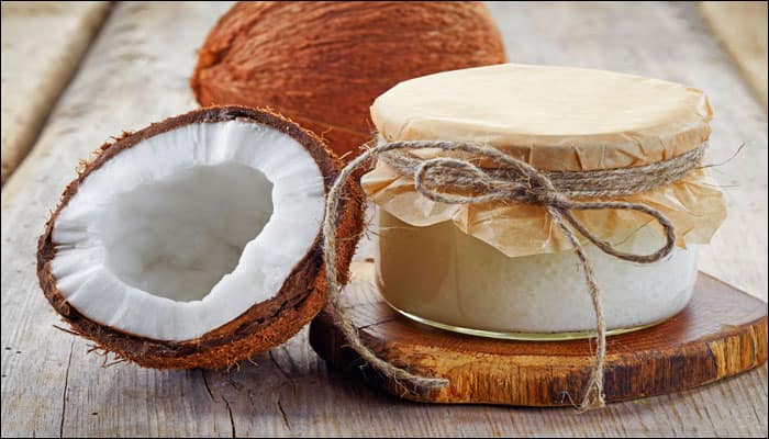 Coconut oil is a healing wonder for anything and everything. Simply apply coconut oil around the eye area and massage it for a while to soothe your eyes. 
