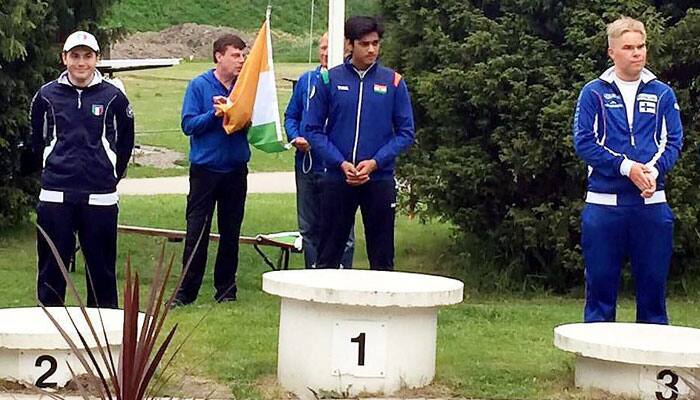 Union minister Rajyavardhan Rathore&#039;s son bags gold at 8th International Junior Shotgun Cup