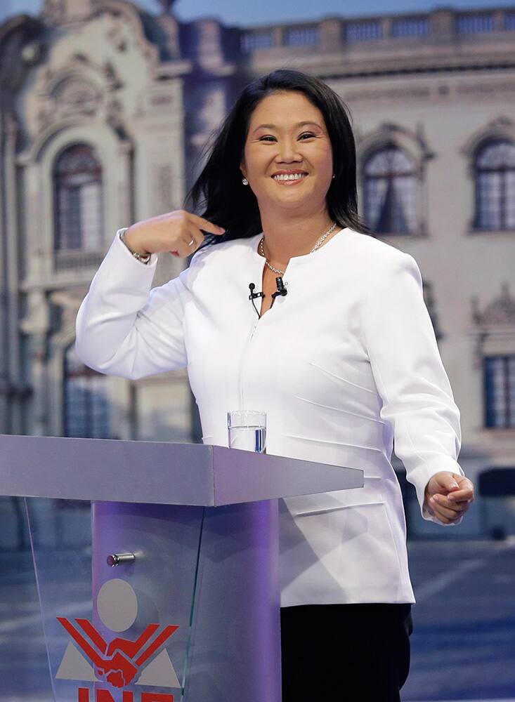 Presidential candidate Keiko Fujimori of the 