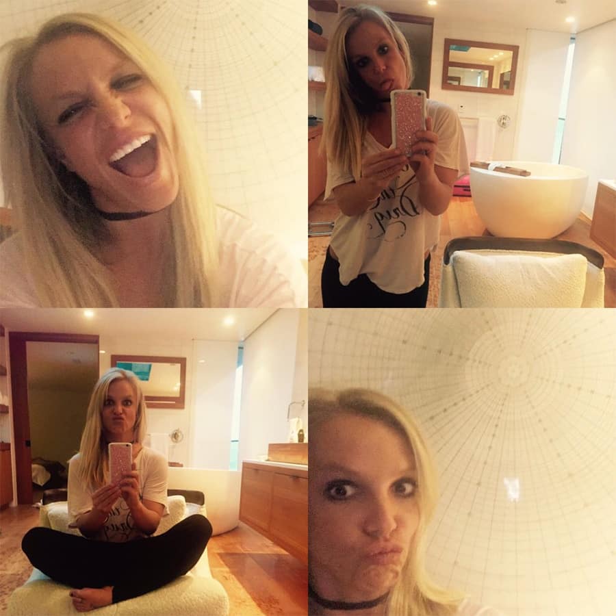 Britney Spears ‏@britneyspears  :- A very much needed haircut -twitter