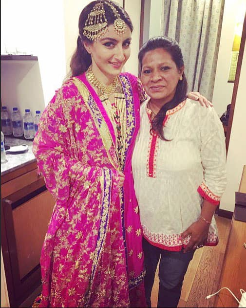 In Lucknow last night with Bharti, my hairdresser of 12 years!- twitter@sakpataudi