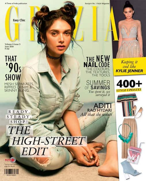 First cover wth @GraziaIndia #skatergirl @Mehernaaz @PashamAlwani @eltonjfernandez @aneevrao @EktaRajani @PepeJeans- twitter@aditiraohydari