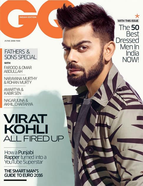 #CoverAlert for @gqIndia. Love the cover! Best Dressed is a huge compliment @CheKurrienGQ- twitter@imVkohli