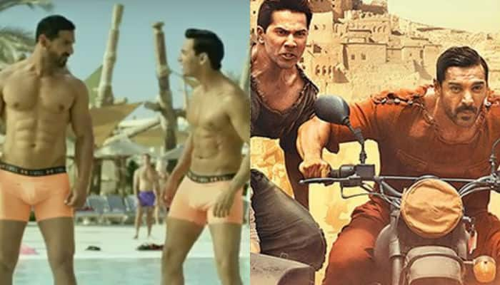 Varun Dhawan, John Abraham&#039;s take on &#039;underwear scene&#039; in &#039;Dishoom&#039; trailer is HILARIOUS! – Watch