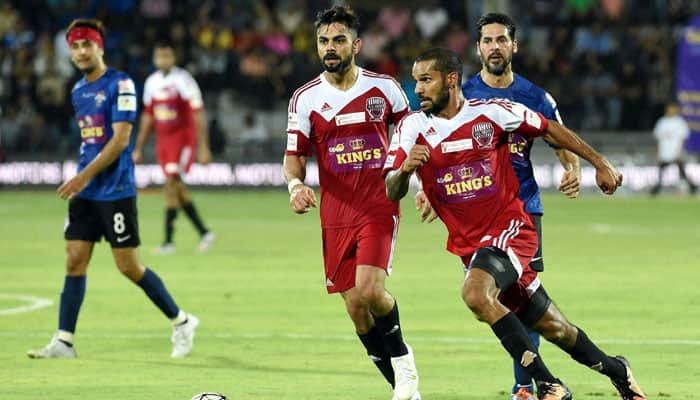 Bollywood vs cricketers football match end in draw, Abhishek Bachchan says cause wins