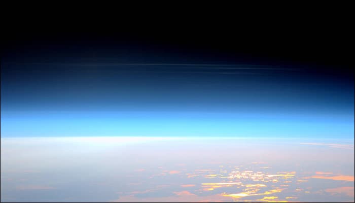 ISS astronaut Tim Peake shares extraordinary, rare image of noctilucent clouds! - View pic