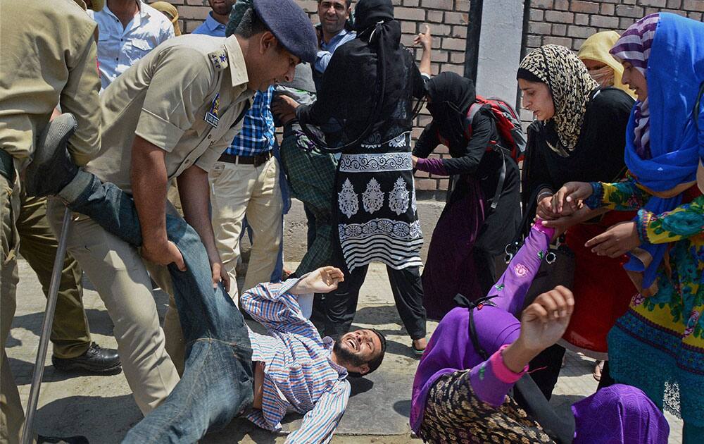 Protest demonstration in support of their long pending demands including release of their pending salaries